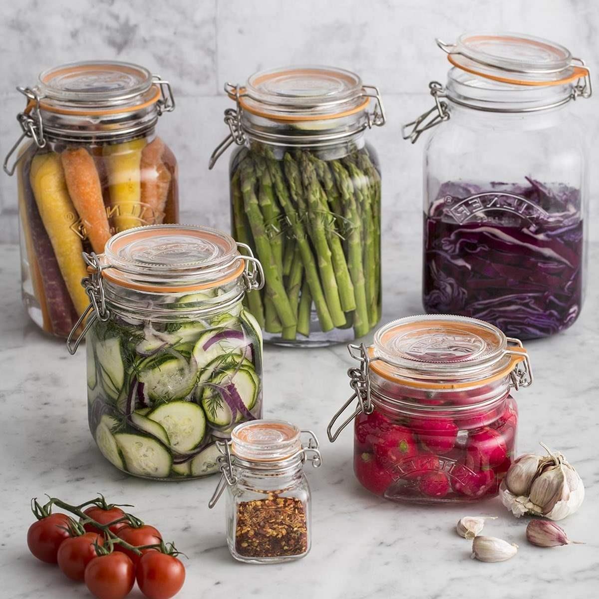 british sealed cans glass storage jars kimchi bird's