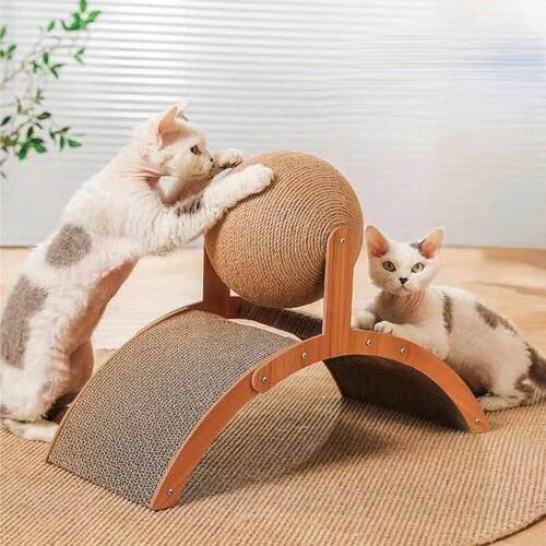 Cat Grabbing Board Wooden Cat Climbing Frame Vertical Scratc