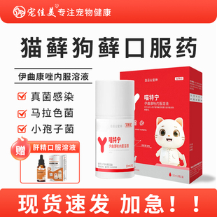 猫藓专用药伊曲康唑猫藓内服药马拉色菌皮肤病狗藓伊曲康唑真菌药