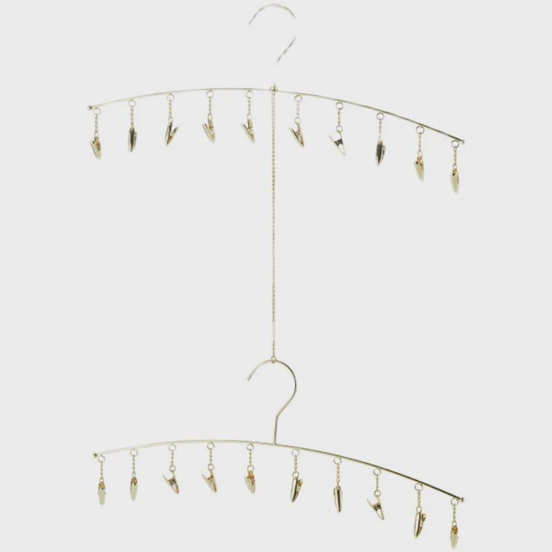 不止收纳多功能袜架家用衣柜无痕多层魔术挂衣架多夹子内裤架袜夹