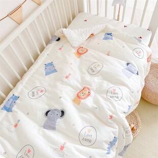 婴儿被子纯棉春秋冬季加厚宝宝棉被新生儿童豆豆安抚被幼儿园午睡