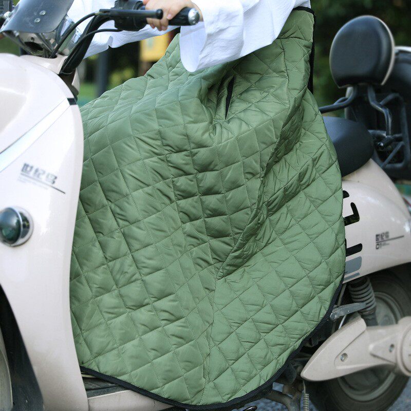 电动车挡风被摩托车冬加厚加大半身裙挡腿护膝防雨护腰保暖防风裙