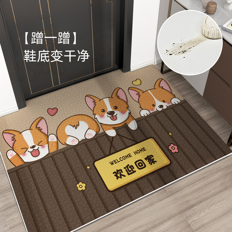 进门地垫入户门垫大门口可擦免洗pvc防滑加厚耐脏脚垫可裁剪地毯