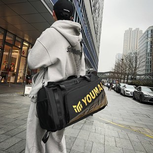 轻便短途旅行包男款双肩背包女款大容量出差旅游行李包运动健身包