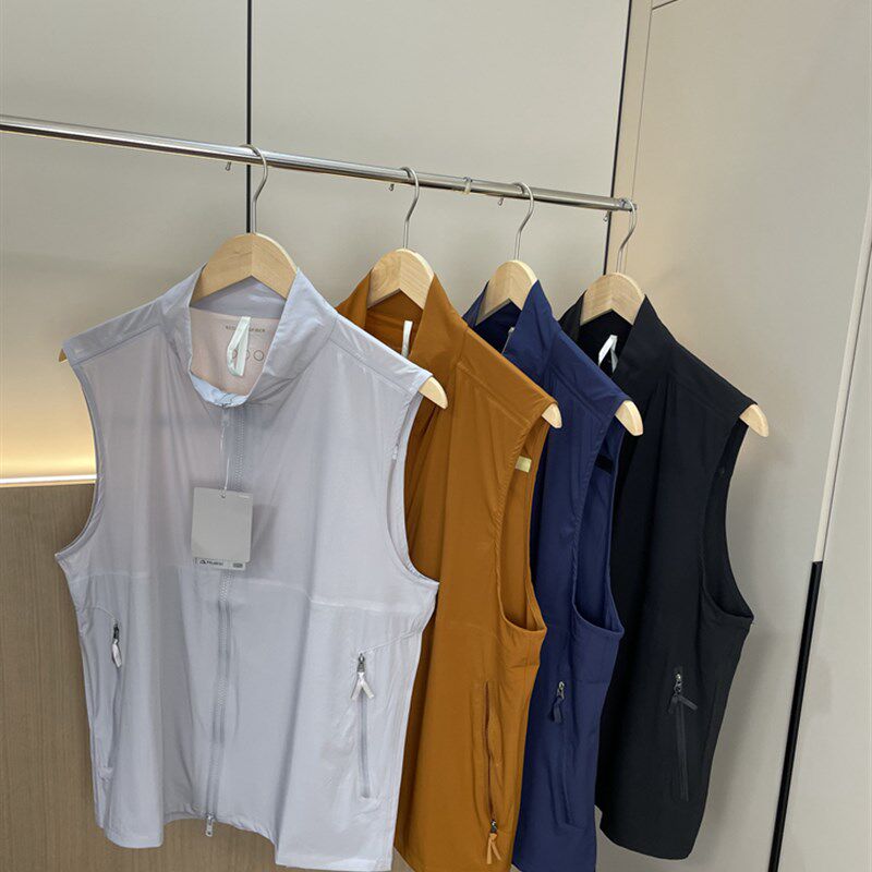 岛国订单!四面高弹!外贸男装夏季薄款透气速干防水立领马甲背心,男装,常规马甲,淘宝优惠券,粉丝福利购,淘宝优惠卷