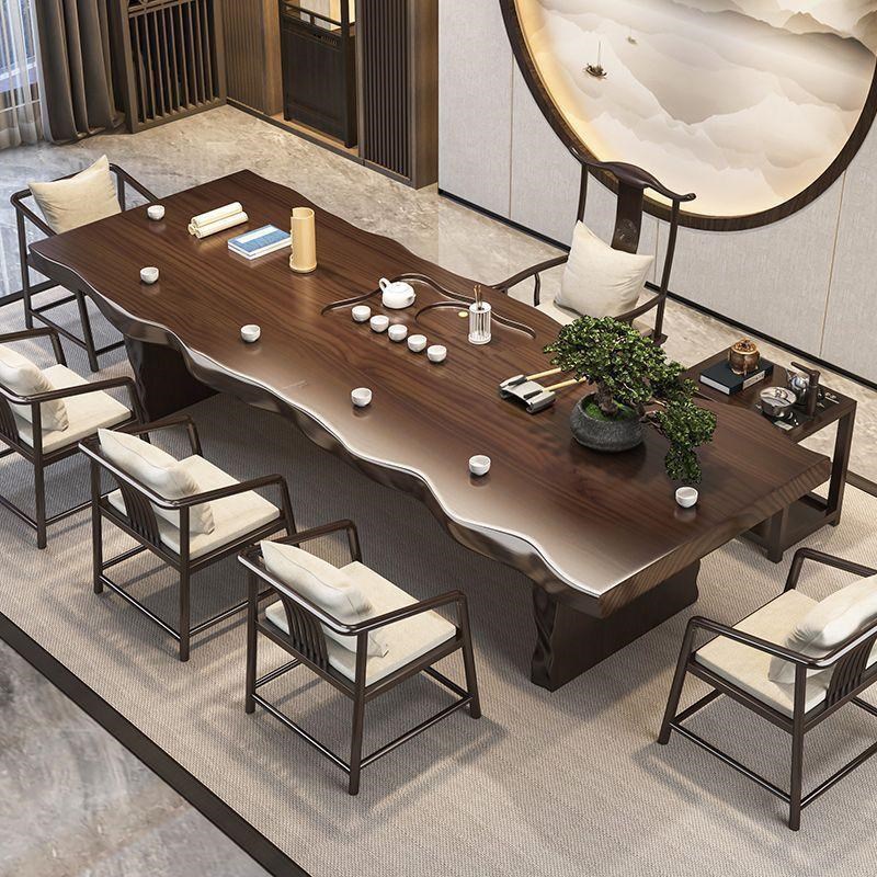 实木中式高档禅意简约家用茶台办公室泡茶客厅桌椅组合茶桌一体