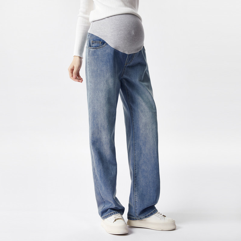 孕妇牛仔裤春秋款外穿垂感春季宽松显瘦裤子大码直筒阔腿裤女春装,孕妇装/孕产妇用品/营养,孕妇休闲裤,淘宝优惠券,粉丝福利购,淘宝优惠卷