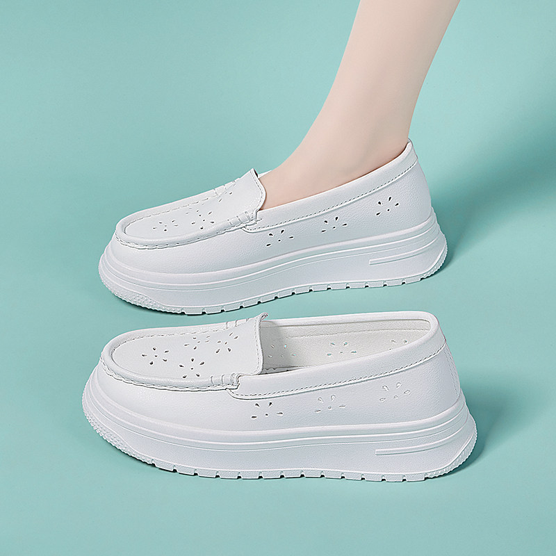 护士鞋女软底透气厚底防滑不累脚夏季凉鞋增高洞洞医护工作小白鞋,女鞋,浅口单鞋,淘宝优惠券,粉丝福利购,淘宝优惠卷