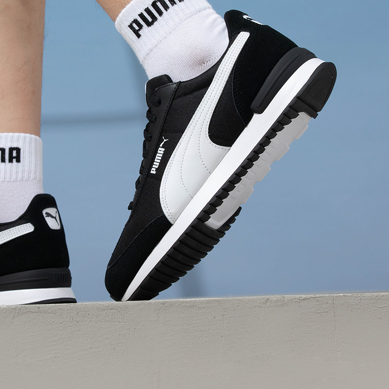 彪马官方黑色休闲鞋新款户外运动跑步鞋透气软底防滑耐磨健身鞋子