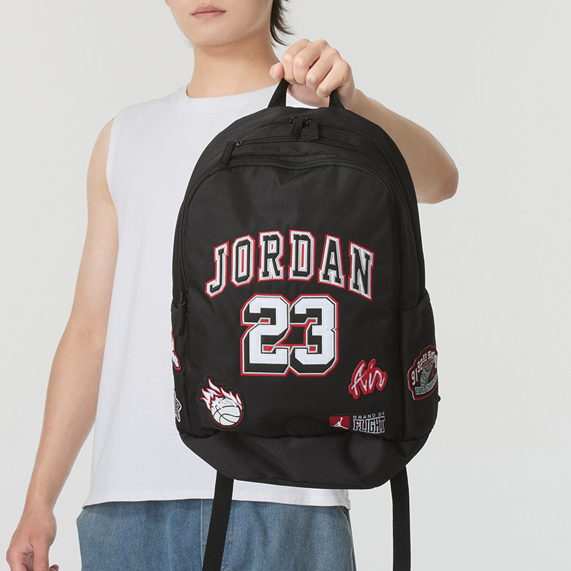 耐克双肩包男女Jordan运动包篮球训练收纳包AJ飞人大容量学生书包