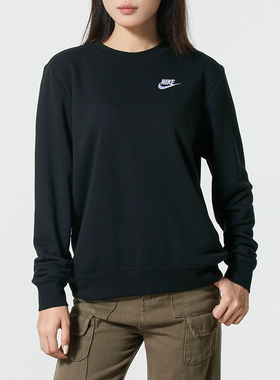 NIKE耐克卫衣女装长袖2025秋季新款休闲运动服套头衫 DQ5474-010