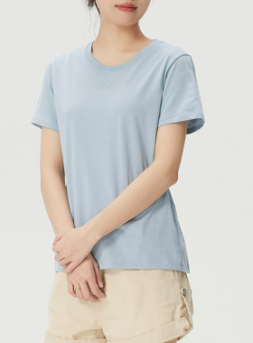 安德玛短袖女款官方正品夏季新款健身运动T恤透气休闲圆领半袖女