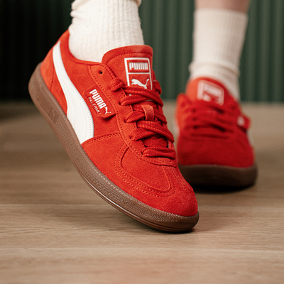 德训鞋|新年红色复古板鞋新款休闲鞋男女款PUMA彪马PALERMO408532