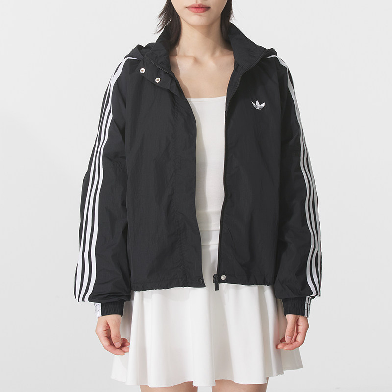 阿迪达斯三叶草正品女装秋季新款连帽运动夹克女士外套,运动服/休闲服装,运动茄克/外套,淘宝优惠券,粉丝福利购,淘宝优惠卷