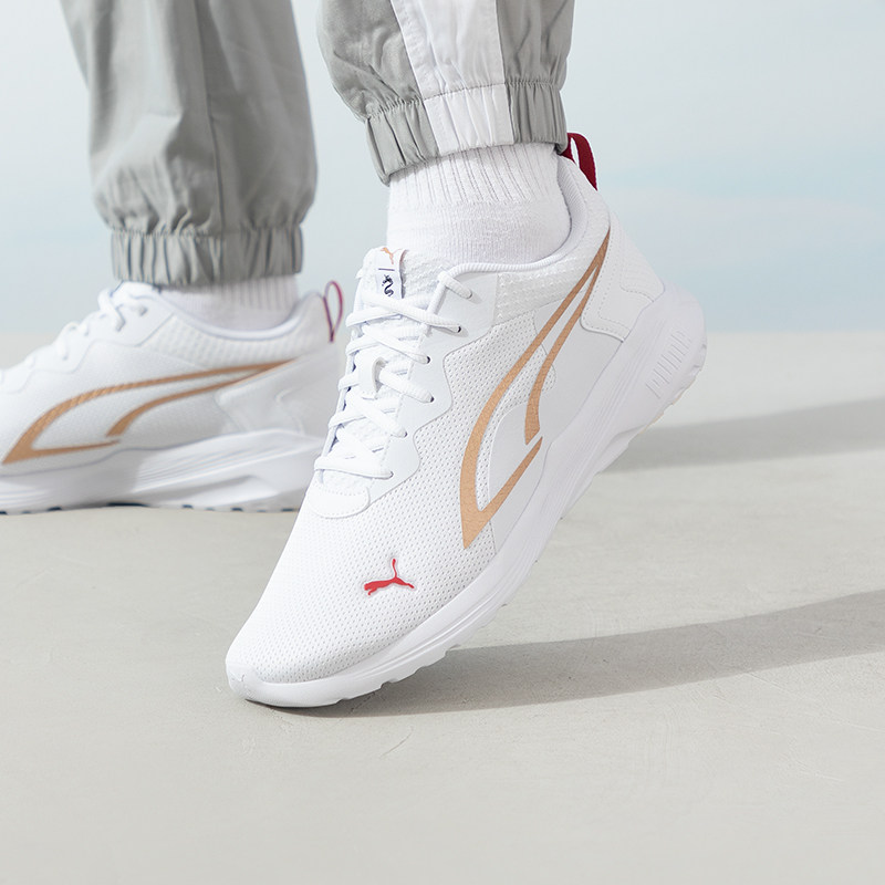 Puma彪马跑步鞋男鞋春季新款白色运动鞋休闲鞋透气网面慢跑鞋女鞋