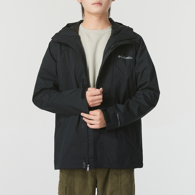 哥伦比亚黑色外套男新款男士户外运动服跑步防风夹克男XE3772