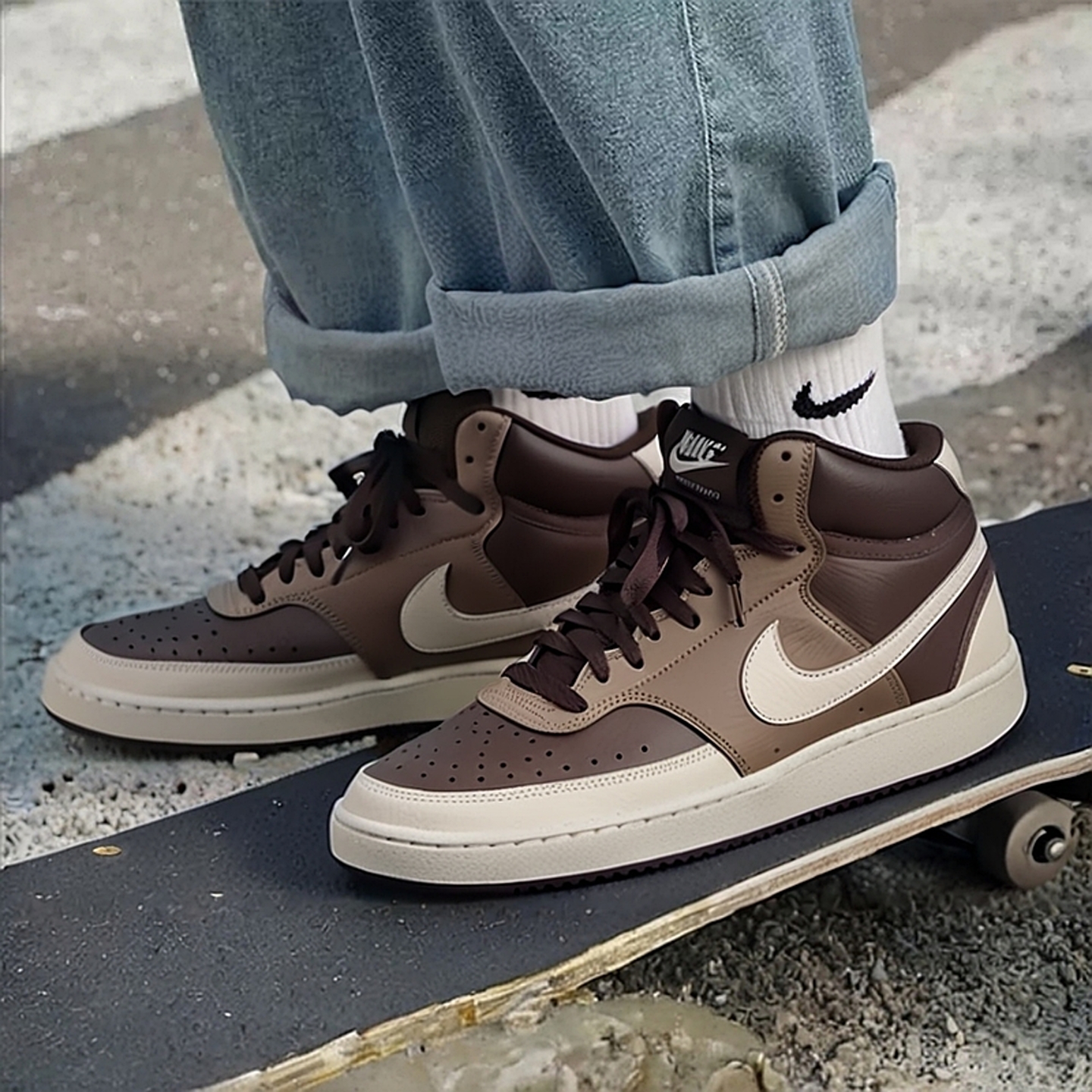 NIKE耐克官方正品男鞋秋冬新款缓震运动鞋复古中帮板鞋保暖休闲鞋