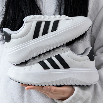 Adidas阿迪达斯女春季新款复古休闲板鞋小白鞋运动鞋IE1092