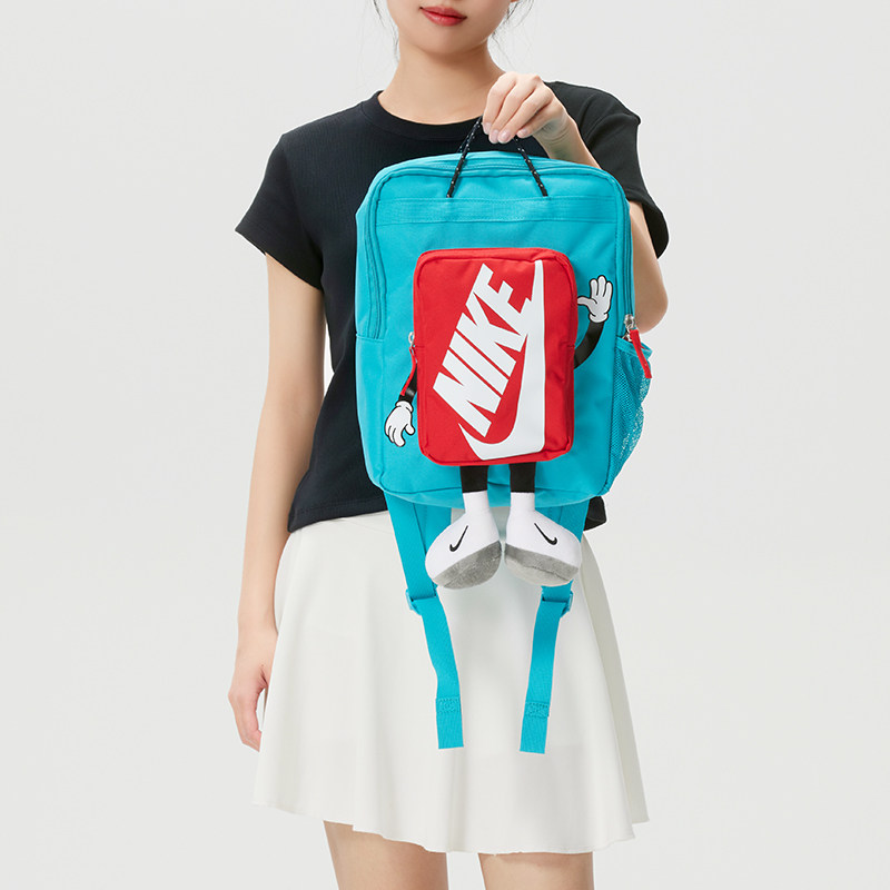 NIKE耐克双肩包男包女包26夏新款青少年运动包背包可爱HM9973-345图片