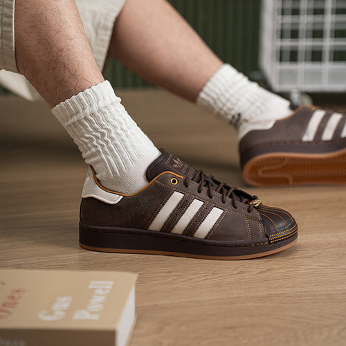 阿迪达斯adidas三叶草男女鞋26春季贝壳头运动鞋休闲鞋板鞋HP7108