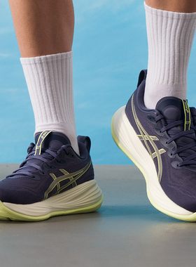 亚瑟士男子跑步鞋男鞋秋季新款GEL-CUMULUS 27运动鞋轻便跑鞋