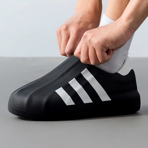 阿迪达斯adidas三叶草贝壳头男鞋女鞋新款Superstar一脚穿懒人鞋