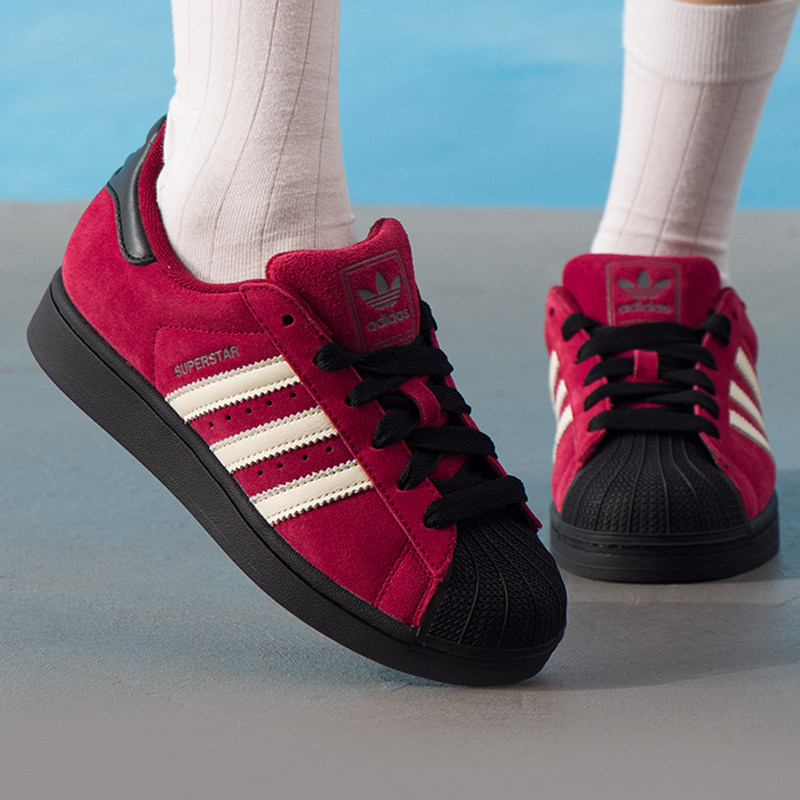 阿迪达斯（adidas）三叶草男鞋女鞋 马年新年款红色本命年贝壳头,运动鞋new,运动休闲鞋,淘宝优惠券,粉丝福利购,淘宝优惠卷