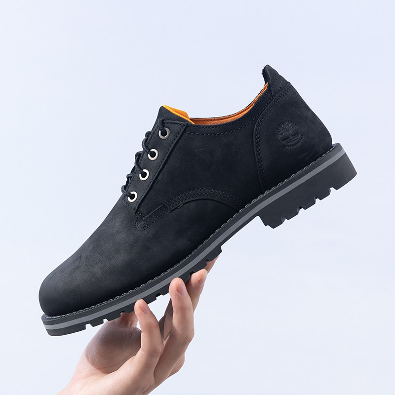 添柏岚（Timberland）官方男鞋皮鞋商务通勤低帮防水皮革舒适运动