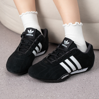 阿迪达斯三叶草男鞋女鞋ADIRACER LO运动休闲鞋黑色健身鞋IH4154