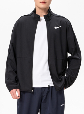 Nike耐克外套男士2026春季新款速干跑步训练运动服立领夹克DM6620