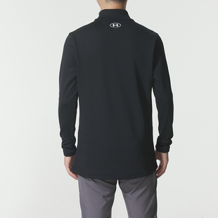 安德玛长袖t恤男正品base 4.0户外登山滑雪套头衫半拉链运动服