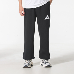 阿迪达斯加绒裤子男裤2025冬季新款保暖长裤跑步直筒卫裤JF3567
