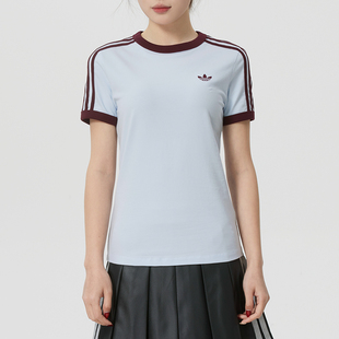 阿迪达斯三叶草女装2026春季运动服时尚休闲圆领短袖T恤KD3684