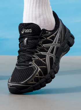 ASICS亚瑟士黑色休闲鞋男女鞋26春新款健身训练鞋运动鞋1203A388