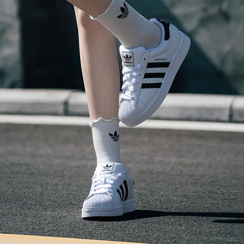 阿迪达斯男鞋25秋新款SUPERSTAR贝壳头三叶草运动鞋轻便低帮板鞋