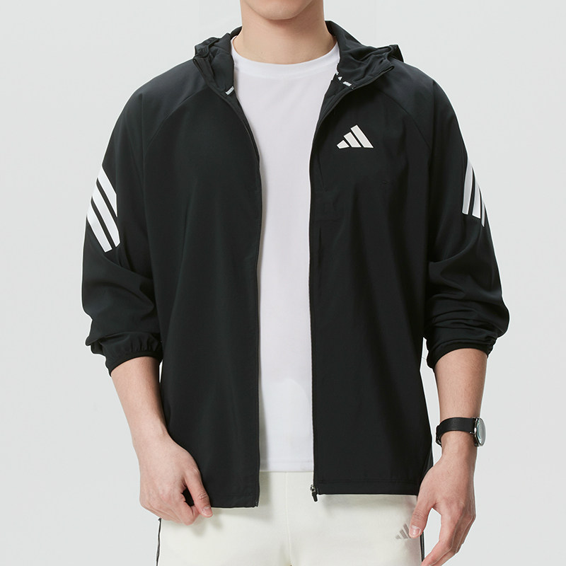 阿迪达斯三叶草男装梭织连帽夹克外套26春季新款跑步运动服KQ8060,运动服/休闲服装,运动茄克/外套,淘宝优惠券,粉丝福利购,淘宝优惠卷