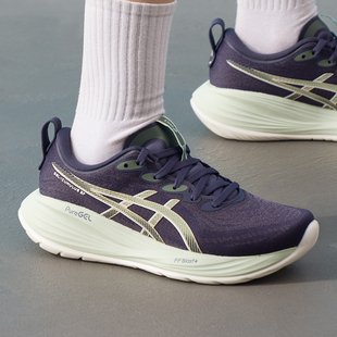 亚瑟士跑步鞋女鞋2025秋季GEL-CUMULUS 27跑鞋缓震回弹透气运动鞋