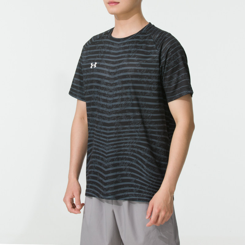 安德玛宽松短袖球衣男装女装情侣跑步T恤短裤五分裤