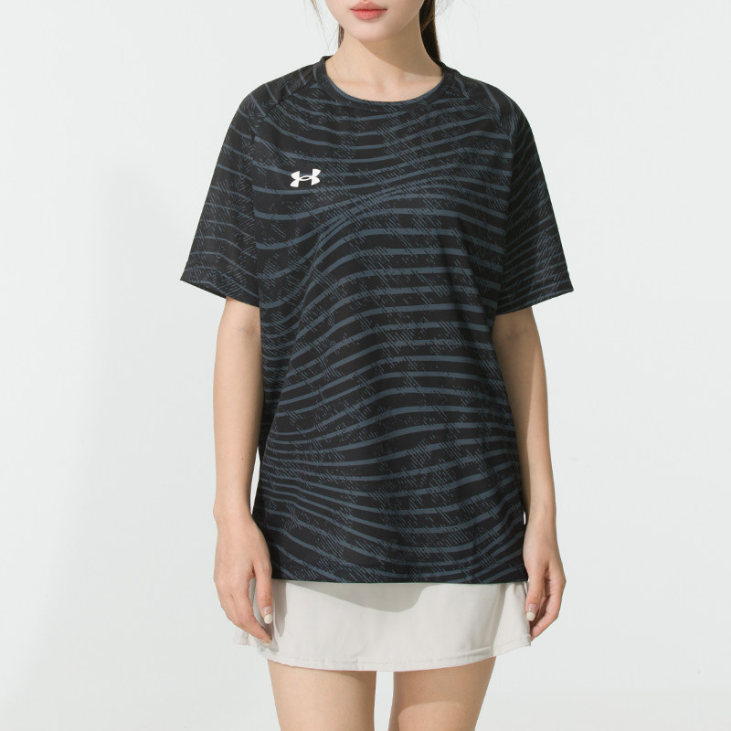 安德玛宽松短袖球衣男装女装情侣跑步T恤短裤五分裤