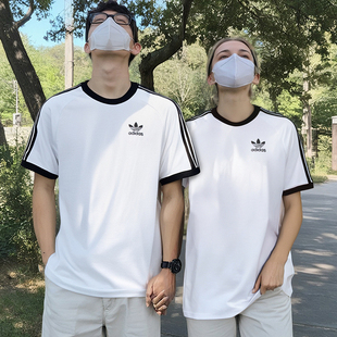 男装 短袖 女装 夏季 情侣运动上衣透气T恤 阿迪达斯 新款 adidas