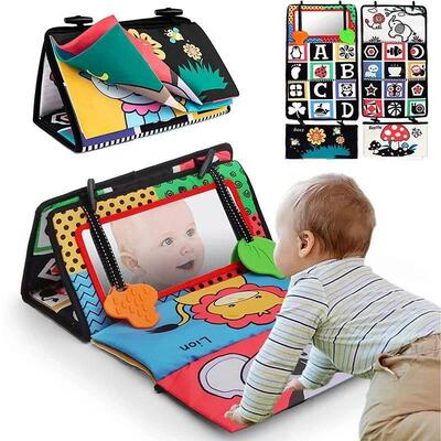 Black And White Baby Mirror Tummy Time Toys For Babies Monte