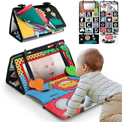 Black And White Baby Mirror Tummy Time Toys For Babies Monte