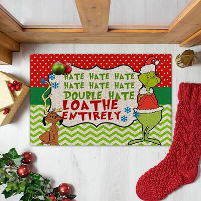 Merry Christmas Doormat Decorative Xmas Front Door Mat Funny