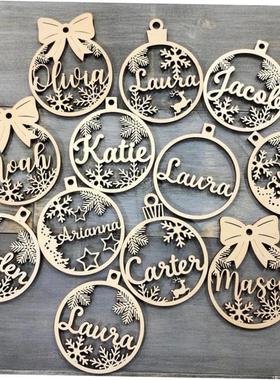 Personalized Different Names Christmas Snowflake Ball
