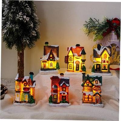 Christmas decorations resin Christmas small house gifts礼物