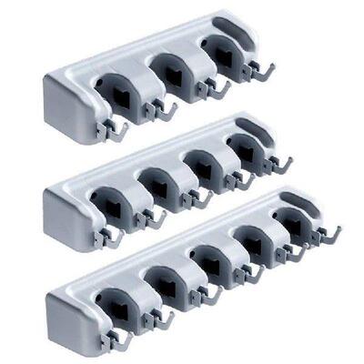 Bathroom Storage Holder Wall Mounted Mops Shelf Durable and