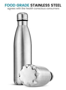 500ml Sport Bottles Double Wall Insulated Vacuum Flask Stain