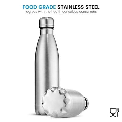 500ml Sport Bottles Double Wall Insulated Vacuum Flask Stain