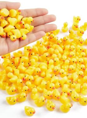 100Pcs/set Mini Resin Ducks Tiny Duck Miniature