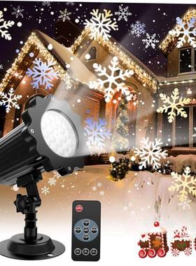 Snowflake Lamp Remote Control Outdoor Lawn Garden Christmas